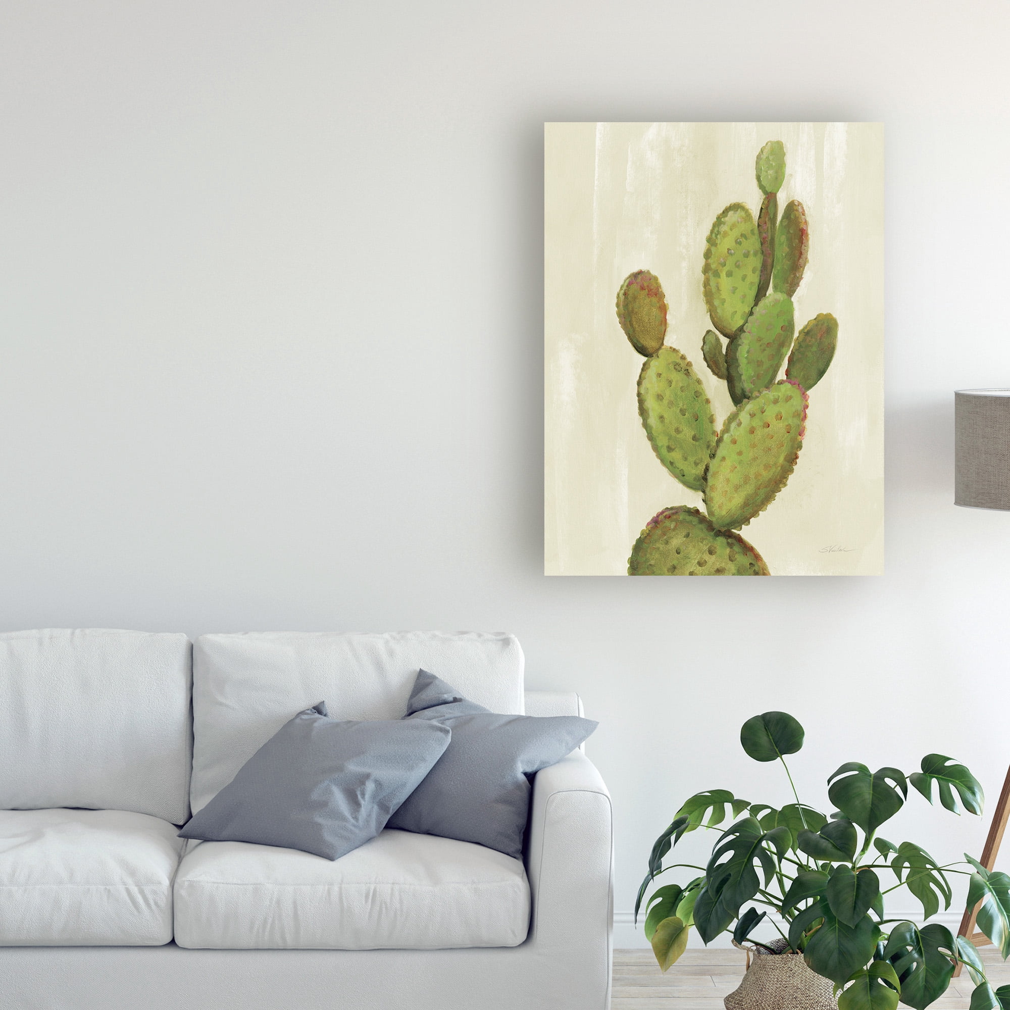 Trademark Fine Art 'Front Yard Cactus I' Canvas Art by Silvia Vassileva