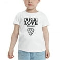 thumbnail image 2 of I'm Told I love Billiard Cute Toddler T Shirts for Boys Girls (White, Youth M), 2 of 5