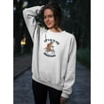 thumbnail image 2 of Go Mountains Bear On Bike Sweatshirt Women -Image by Shutterstock, Female Large, 2 of 4