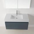 thumbnail image 3 of Virtu USA Zuri 39" Polymarble Single Bathroom Vanity Cabinet Set in Gray, 3 of 6