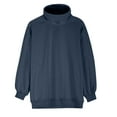 thumbnail image 3 of CaComMARK PI Women's Sweatshirt Oversized Long Sleeve Cowl Neck Casual Loose Fall Trendy Pullover Tunic Tops with Pockets Navy 10(XL), 3 of 6
