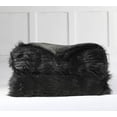 thumbnail image 6 of Luxury Plush Faux Fur Throw Blanket, Long Pile Brown with Black Tipped Blanket, Super Warm, Fuzzy, Elegant, Fluffy Decoration Blanket Scarf for Sofa, Armchair, Couch and Bed, 50''x 60'', 6 of 7