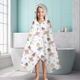 thumbnail image 6 of Ballet Princess Pattern Hooded Bath Towel，60"x35" for Ages 3 To 12 Kids, Quick Dry Lightweight Soft Microfiber Hood Beach Towel Cover Up for Kids, 6 of 7