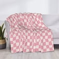 thumbnail image 3 of Uemuo Irregular Plaid Printed Throw Blanket for Couch, Fluffy Fuzzy Blankets for Bed, Sofa, Cozy Flannel Faux Fur Blanket-80"x60", 3 of 6