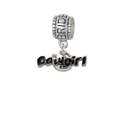 Black Cowgirl - Bride Charm Bead