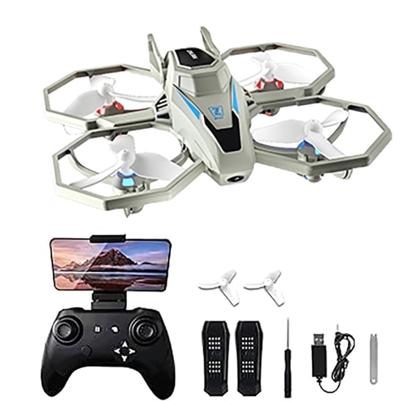 Toy Drones with Camera 1080P,Mini Drone for Adults Kids with 2 Batteries,Gestures Selfie,Speed Adjustment,Gray