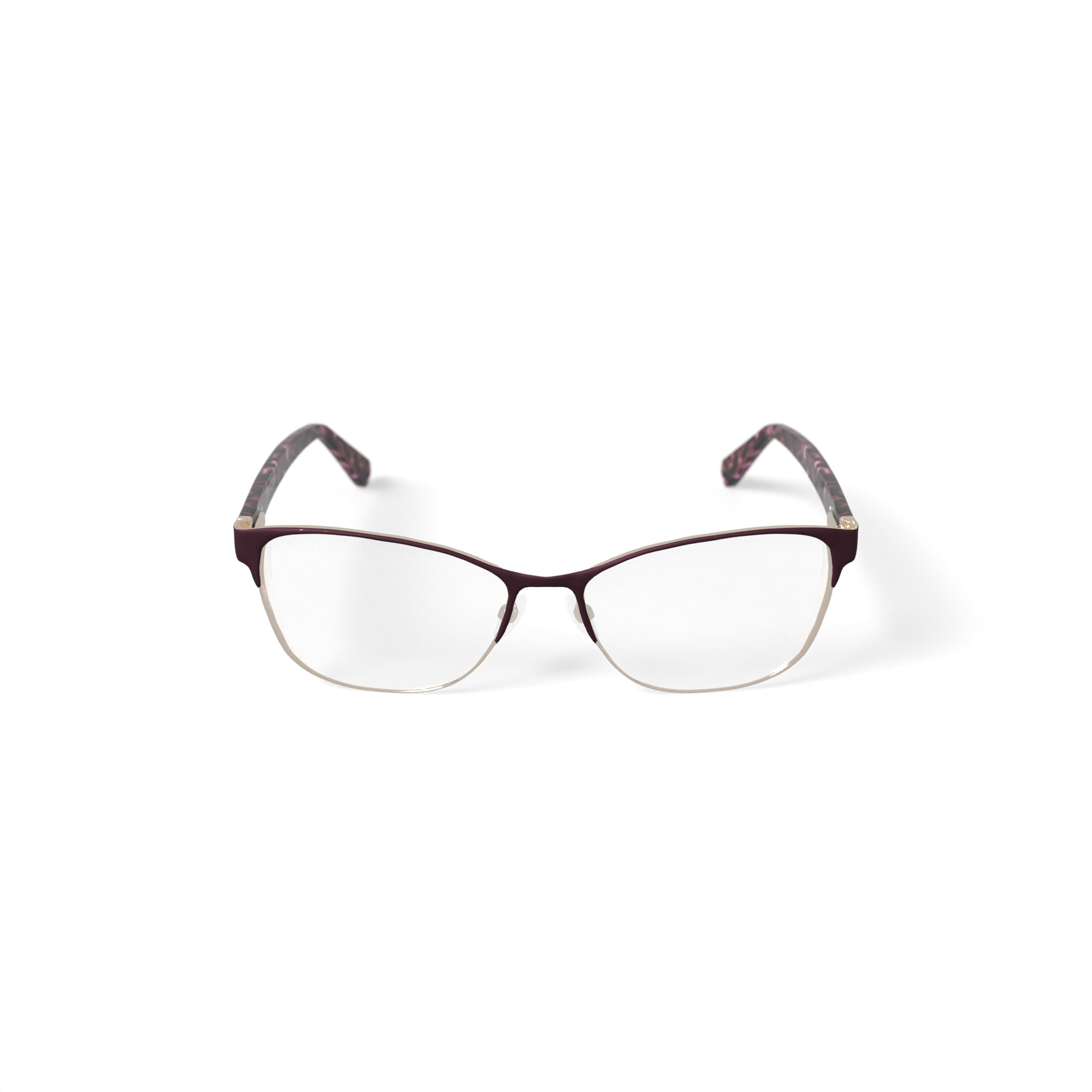 Kenneth Cole Women's KC0959-1 Browline Prescription Eyeglasses with Case, Burgundy
