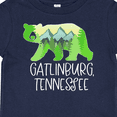 thumbnail image 4 of Inktastic Gatlinburg, Tennessee Mountains and Bear Shape Boys or Girls Baby T-Shirt, 4 of 5