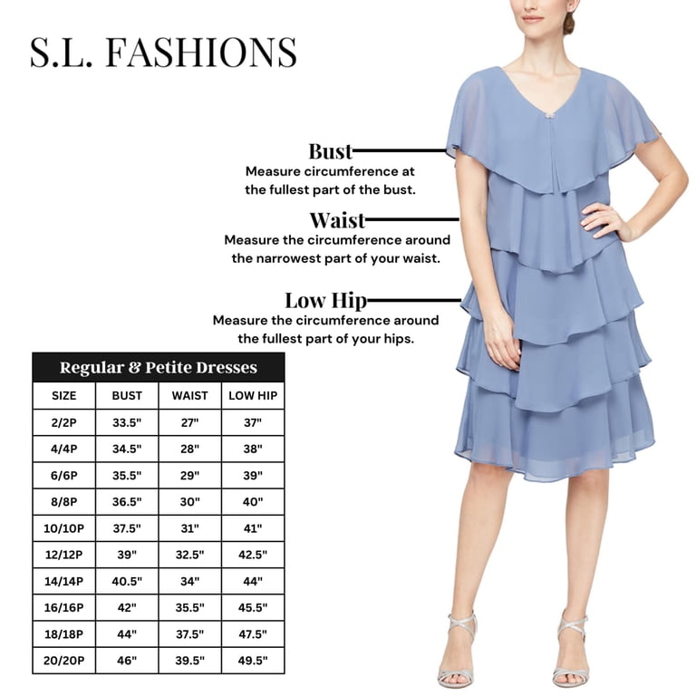 S.L. Fashions Women's Sleeveless Chiffon Wrap Dress with Cascade Ruffle  Kelly 18 - Walmart.com