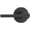 Black, variant on Baldwin Reserve Square Lever - Keyed Entry - Round Rose, Polished Chrome