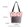 thumbnail image 3 of KLL Tote Bag for Women Milk Tea Print Shopping Grocery Reusable Bags for Office School Shopping Travel, 3 of 6