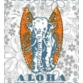 thumbnail image 3 of Ambesonne Floral Duvet Cover Set, Surfboard and, 2-Calking, Slate Blue Pale Grey, 3 of 7