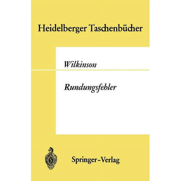 Heidelberger TaschenbÃ¼cher Rundungsfehler, Book 44, (Paperback)