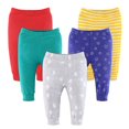 thumbnail image 1 of The Peanutshell Baby Boy or Girl Pants, 5-Pack, Elephant Brights, 1 of 7