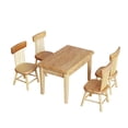 thumbnail image 1 of Mini House Furniture 1 Set For Playhouse Decoration Wooden Table Chair Set Enhancing Interest Development 5Pcs, 1 of 3