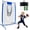 4 FT × 6 FT, variant on Football Throwing Net, Frame Quarterback Equipment Throwing Machine with 1-4 Targets, Easy Setup Football Target Practice with CarryBag, Allweather Indoor Outdoor Use