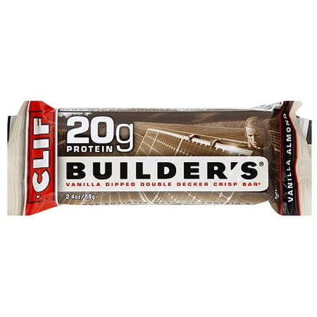 Clif Builder's Vanilla Almond Protein Bar, 2.4 oz (Pack of 12)