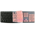 thumbnail image 5 of Keyboard Cover for Logitech K200 K260 K270 K275 K295 MK200 MK260 MK270 MK275 MK295 Silicone Protector Skin Case Film Clear Black Black, 5 of 6