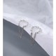 thumbnail image 4 of Pendientes UBIUO de plata de ley 925 con borlas y cadena para mujeres y adolescentes, con diseño de hélice, minimalistas, en plata A., 4 of 5