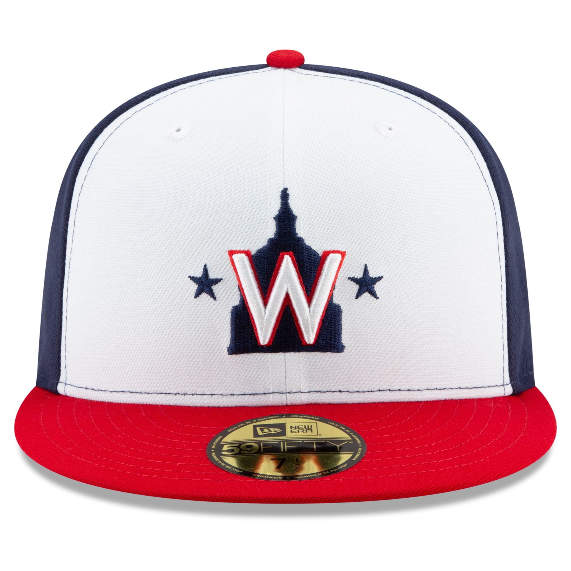 Men's New Era White Washington Nationals Alternate 2 2020 Authentic  Collection On-Field 59FIFTY Fitted Hat 