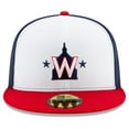 thumbnail image 2 of Men's New Era White Washington Nationals Alternate 2 2020 Authentic Collection On-Field 59FIFTY Fitted Hat, 2 of 5