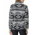 thumbnail image 2 of Eddie Bauer Ladies' Fleece Quarter Zip Classic Fit Pullover, Black/White Small, 2 of 2