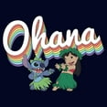 thumbnail image 2 of Men's Lilo & Stitch Rainbow Ohana Hula Dance  Graphic T-Shirt, 2 of 3