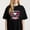 Black-5, variant on Best Mom in the World Printing T Shirt Tee with Floral Design