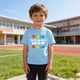 thumbnail image 5 of Odeerbi Niños Niñas Camiseta de Algodón Manga Corta Casual Cuello Redondo Linda Camisetas Impresas, 5 of 9