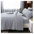 thumbnail image 2 of TiaGOC Light Grey Comforter Set Seersucker 5 Pieces, All Season Luxury Bed in a Bag for Bedroom, Bedding Set with Comforters, Sheets, Pillowcase & Sham, 2 of 7