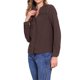 thumbnail image 4 of CAMISAS DE LENCERÍA CHIC INSPIRE PARA MUJERES, CAMISAS DE BOTONES DE MANGA LARGA, BLUSAS CASUAL TENDENCIA L CAFÉ, 4 of 5