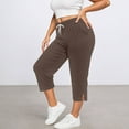thumbnail image 2 of Bibifish Womens pants plus sized Elastic Waist Sports Pants Loose Fit with Pocket Stretch fit Breathable Workout Active Daily Pants, 2 of 4