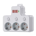 thumbnail image 2 of BotaniNest Function Wall Socket Extender With USB Charging Ports Individual Switches Surge Wall Design Fast Charging USB A & Type C Ports Ideal For Home Offi, 2 of 5