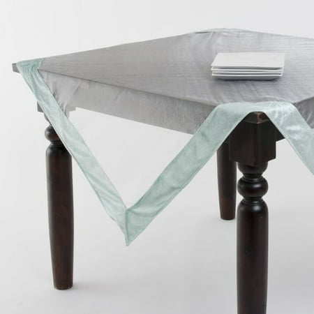 UPC 789323244086 product image for Saro Sheer Trimmed Table Topper | upcitemdb.com