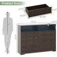 thumbnail image 3 of Dresser for Bedroom,8 Drawer Dresser with Led Lights and Charging Station,55" TV Stand for Living Room,Entryway, 3 of 9