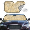 thumbnail image 2 of Balery World Map Windshield Sun Shade, Car Front Window Sunshade Cover ,Automotive Interior Portected Blocks Uv Rays For Car Pickup Truck Suv Accessories- Medium, 2 of 7