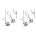 thumbnail image 1 of Wisewang Pendentif Rétro simple en Argent Sterling pour Femmes, Mode, Bijoux de Haute Qualité, zircon Cristal, 2Ensemble, 1 of 6