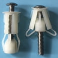 thumbnail image 5 of 10 Piezas Tapa Inodoro Fijación Superior, Tornillos Asiento, Tuerca Pozo, Fijación Bandeja, Kit Montaje Orificio Ciego para Inodoro para Bisagras Asiento Inodoro Universales, 5 of 5