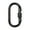Black, variant on Mightlink Track Type Carabiner High Tension Anti-oxidation High-strength Wear-resistant Hiking O Shape Carabiner Buckle for Outdoor