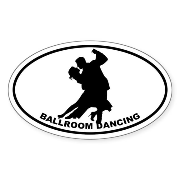 CafePress - Ballroom Dancing Oval Sticker - Sticker (Oval)