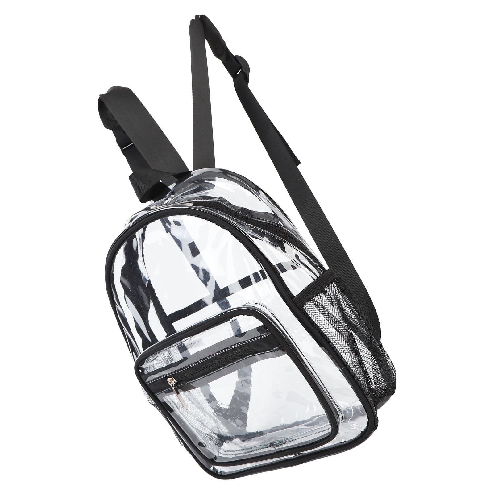 Clear Backpack Waterproof Heavy Duty Fashionable Eco Friendly PVC Transparent See Through Backpack for Student Black Walmart