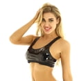 thumbnail image 5 of Women Shiny Leather Tank Top, Glossy PVC Leather, Hot Breast Exposed, Wetlook Latex Vest, 5 of 8