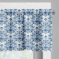 thumbnail image 3 of Ambesonne Blue Window Valance, Indigo Victorian Design, 54" X 12", Petrol Blue Turquoise, 3 of 5