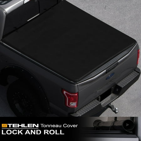 Stehlen 714937188877 Lock & Roll-Up Soft Style Truck Bed Tonneau Cover For 09-18 Dodge Ram 1500 ; 2019 1500 Classic ; 10-18 2500 / 3500 6.4 Feet ( 76.8