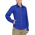 thumbnail image 2 of Little Donkey Andy Women's Stretch Quick Dry Water Resistant Outdoor Shirts UPF50+ for Hiking, Travel, Camping Blue Size XS, 2 of 7