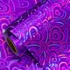 thumbnail image 1 of Rollo de papel de regalo LeZakaa con forma de corazón holográfico morado, 43 x 10 m, 1 of 7