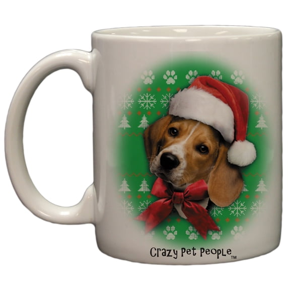 Dog Lovers Beagle Ugly Sweater Christmas Design Ceramic Coffee Mug