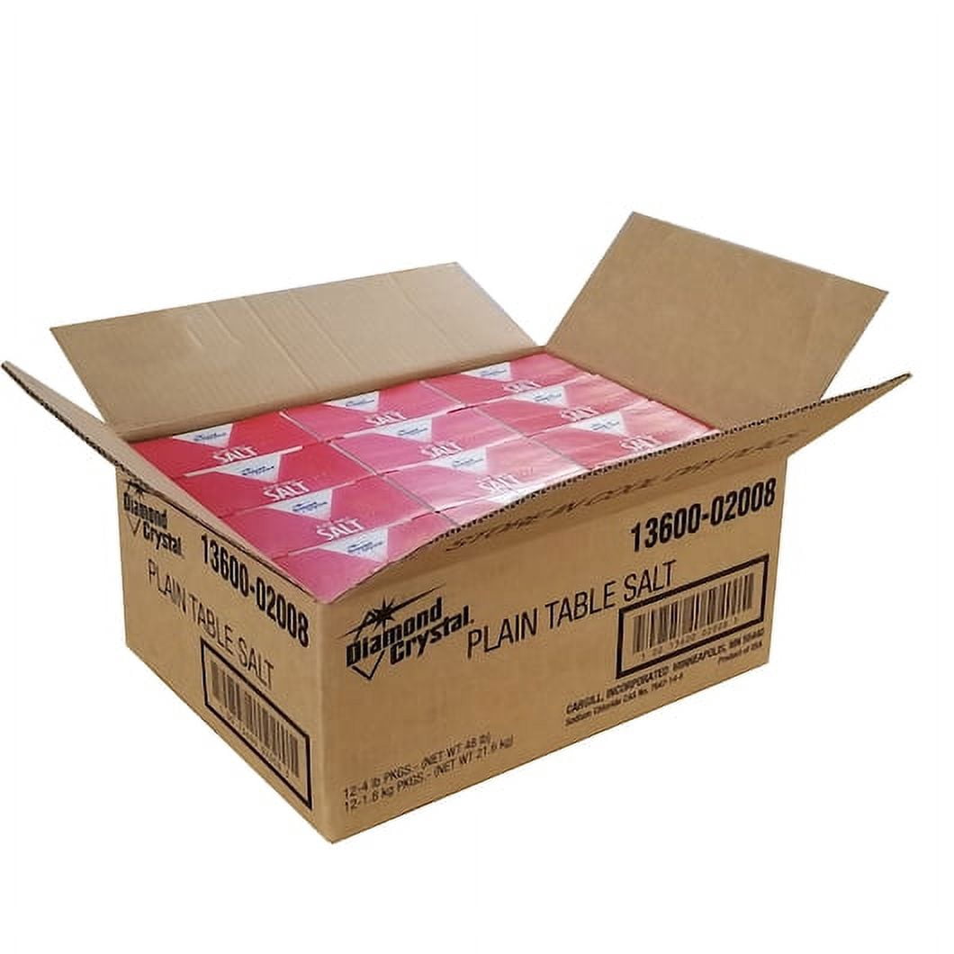 (Price/Case)Diamond Crystal 110035850 Table Salt Plain, 4 Pounds