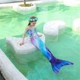 thumbnail image 5 of 5PCS Mermaid Tails for Swimming for Girls Kids Mermaid Swimsuit Costume Princess Bikini Set Bathing Suits High quality, 5 of 5