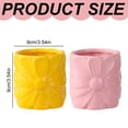 thumbnail image 3 of USUERY Ceramic Flower Makeup Brush Organizer Toothbrush Holder Pen Pencil Cup For Home Bathroom Decor Desk, 3 of 9